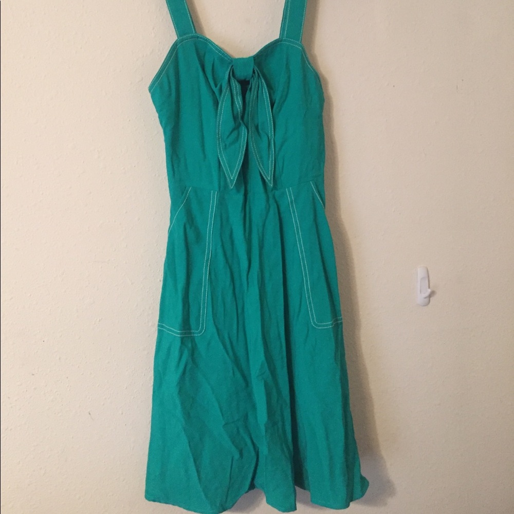 Green 50s style dress